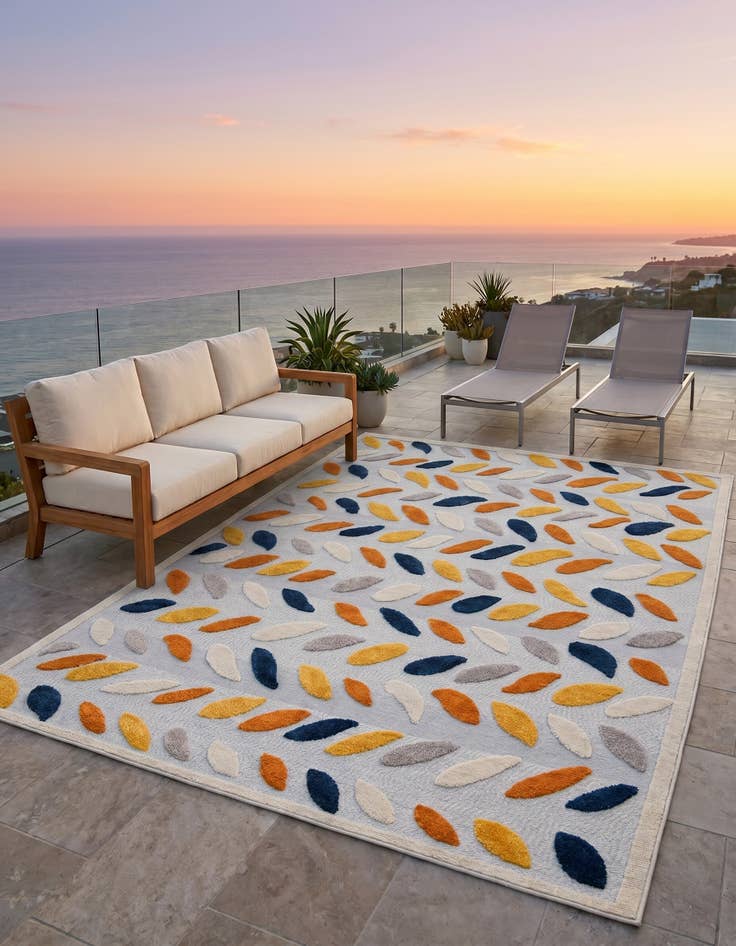 Detail image of 7' x 10' Easy-Clean Aruba Indoor / Outdoor Rug