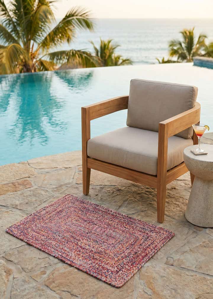 2' 2 x 3' 1 Easy-Clean Eco Verse Washable Indoor / Outdoor Rug