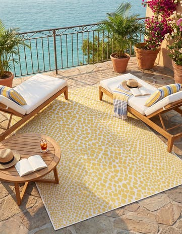 5' 3 x 8' Easy-Clean Jill Zarin Cape Town Indoor / Outdoor Rug