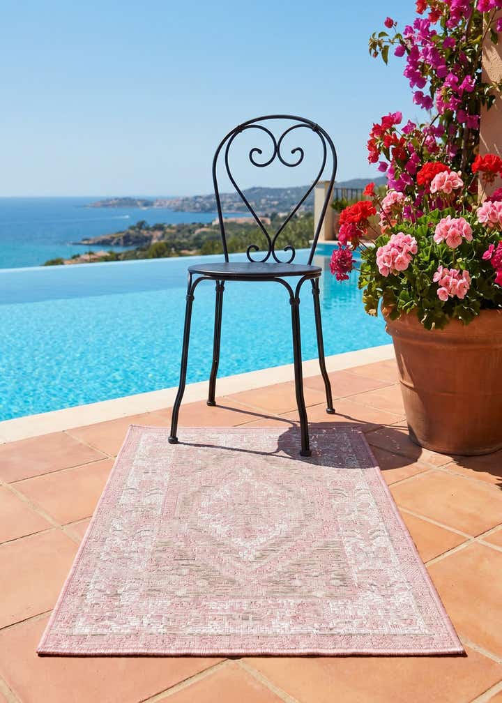 2' x 3' Easy-Clean Traditional Indoor / Outdoor Rug