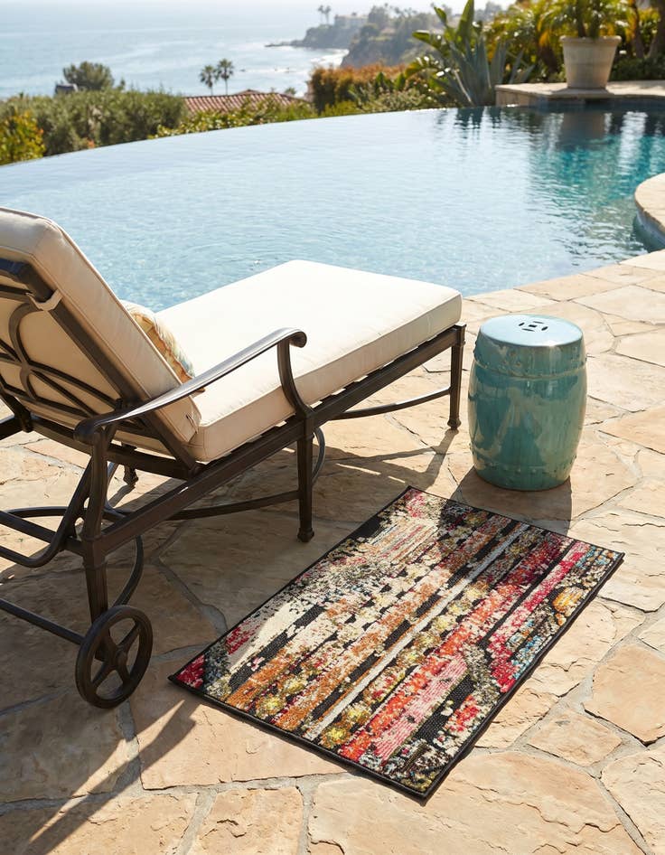 Detail image of 2' x 3' Easy-Clean Casablanca Indoor / Outdoor Rug