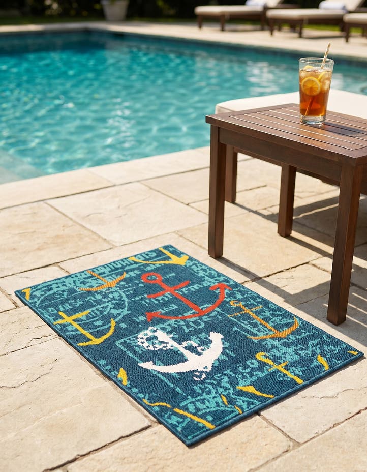 2' x 3' Easy-Clean Coastal Indoor / Outdoo...