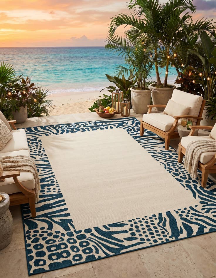 Detail image of 6' x 9' Easy-Clean Safari Indoor / Outdoor Rug
