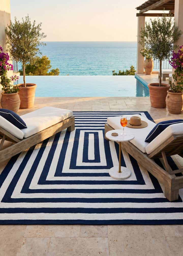 9' x 12' Easy-Clean Eco Verse Washable Indoor / Outdoor Rug