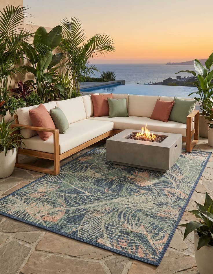 Detail image of 6' x 9' Easy-Clean Baja Indoor / Outdoor Rug