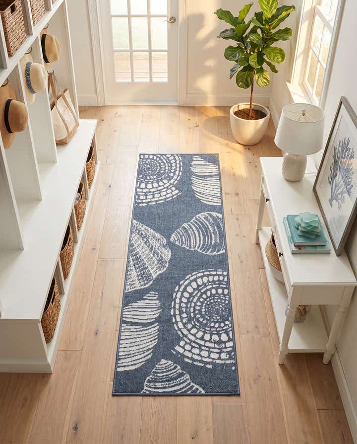 2' x 6' Easy-Clean Coastal Indoor / Outdoor Runner Rug