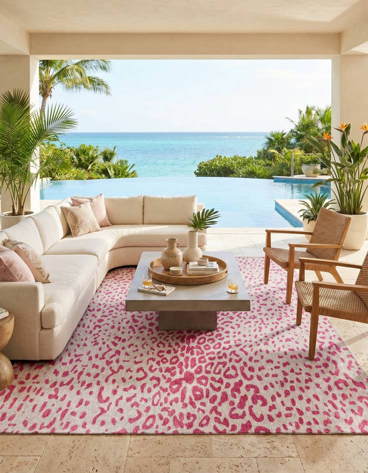 Detail image of 10' x 14' Easy-Clean Safari Indoor / Outdoor Rug