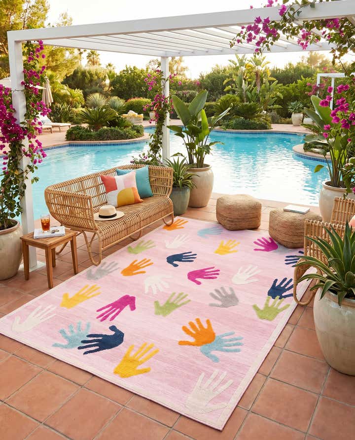 5' 3 x 7' 7 Easy-Clean Indoor / Outdoor Rug