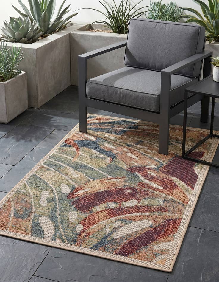 Detail image of 3' 1 x 5' 1 Easy-Clean Baja Indoor / Outdoor Rug