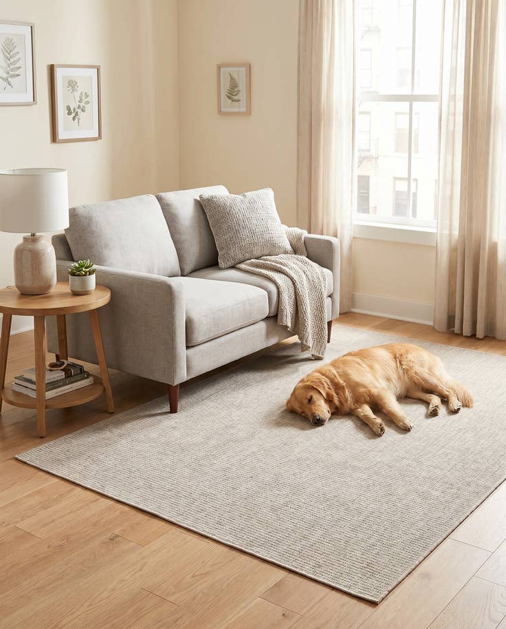 Detail image of 4' x 6' Easy-Clean Solid Indoor / Outdoor Rug