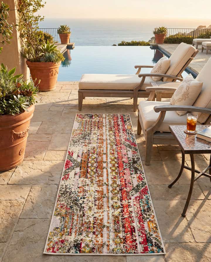 2' x 5' Easy-Clean Casablanca Indoor / Outdoor Runner Rug