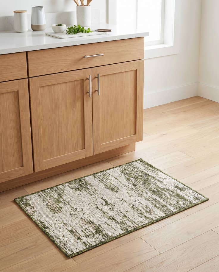 Detail image of 2' x 3' Easy-Clean Modern Indoor / Outdoor Rug