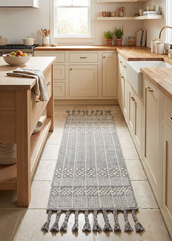 2' 2 x 5' 1 Easy-Clean Eco Bohemian Indoor / Outdoor Runner Rug