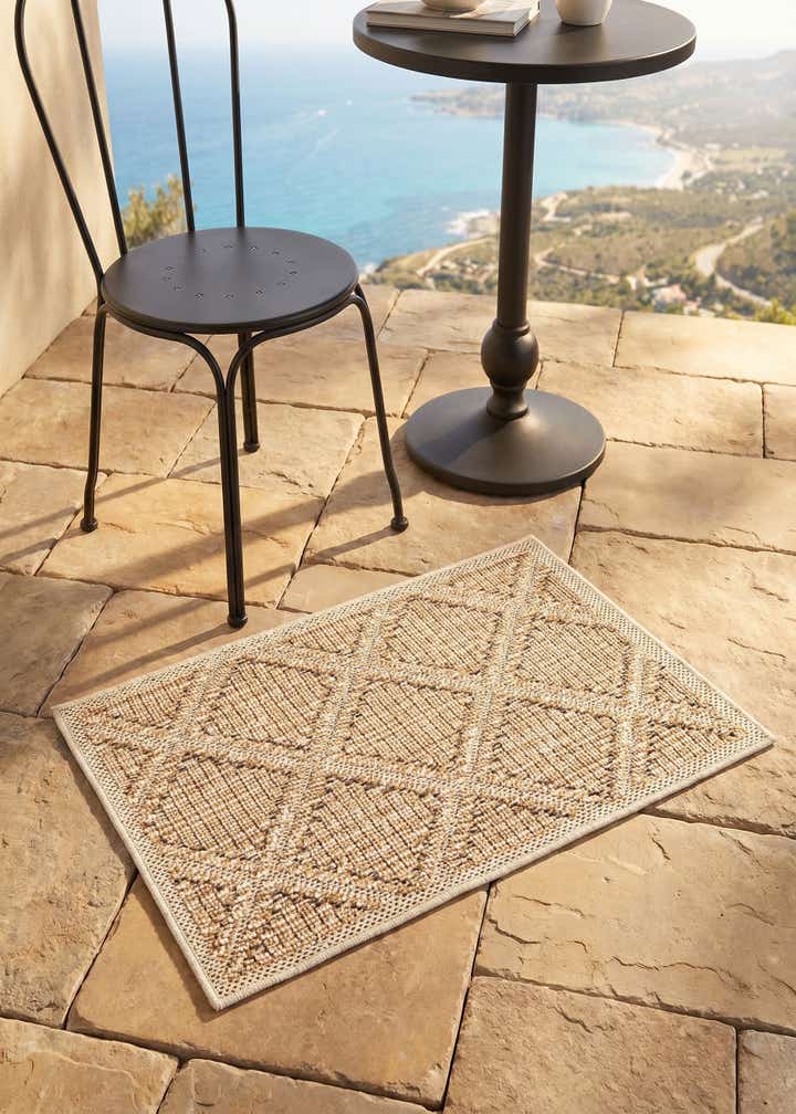 2' x 3' 1 Easy-Clean Trellis Indoor / Outdoor Rug