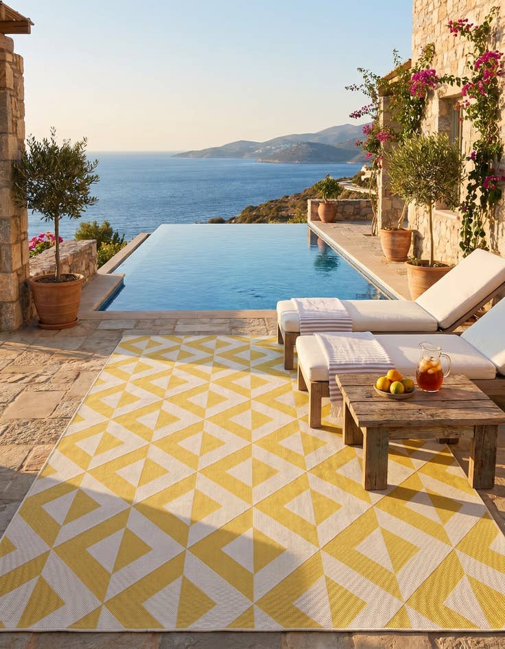 Detail image of 7' x 10' Easy-Clean Jill Zarin Napa Indoor / Outdoor Rug