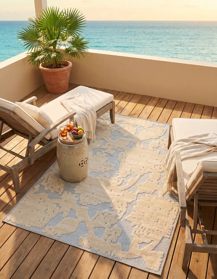 Detail image of 4' x 6' Easy-Clean Aruba Indoor / Outdoor Rug