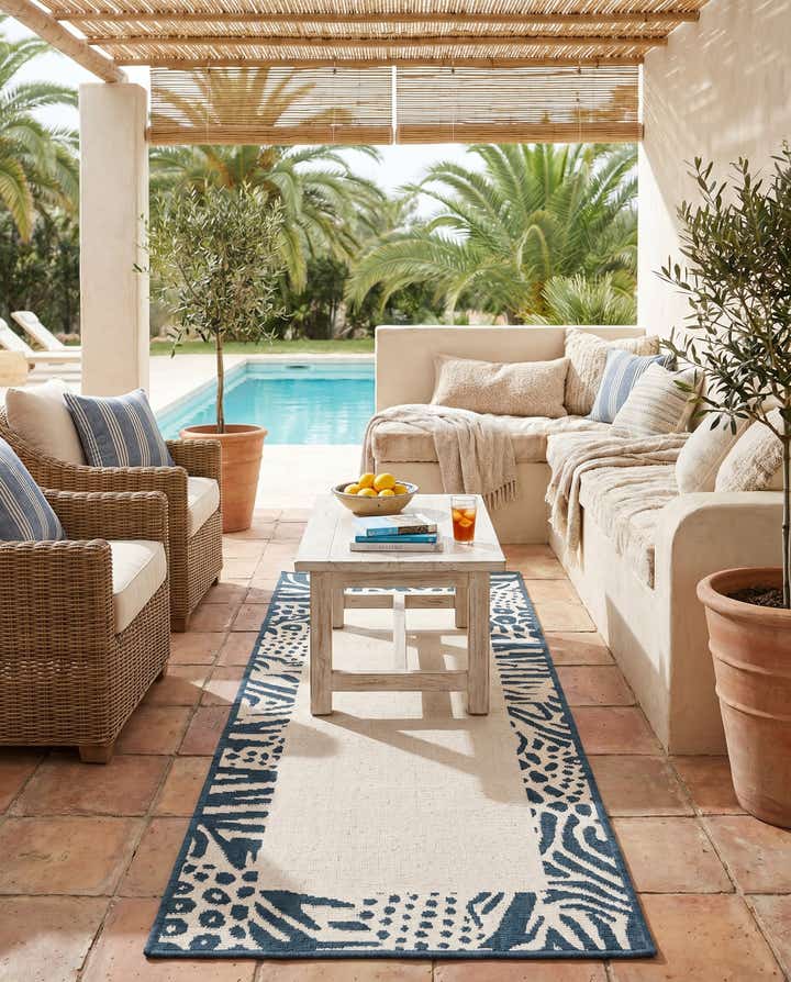 2' x 5' Easy-Clean Safari Indoor / Outdoor Runner Rug