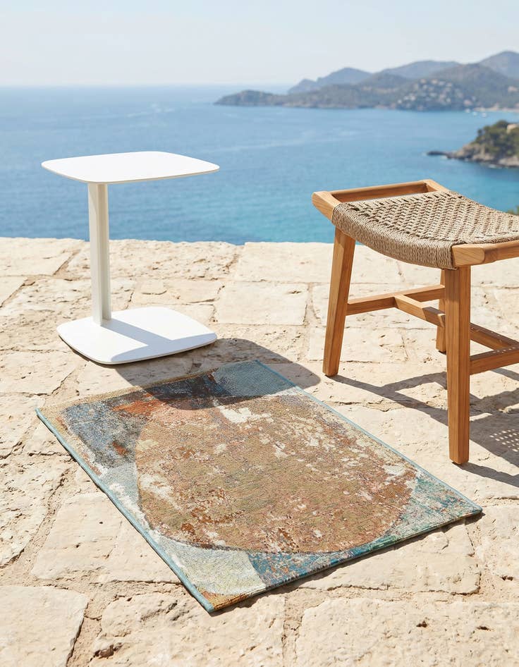 Detail image of 2' x 3' 1 Easy-Clean Modern Indoor / Outdoor Rug