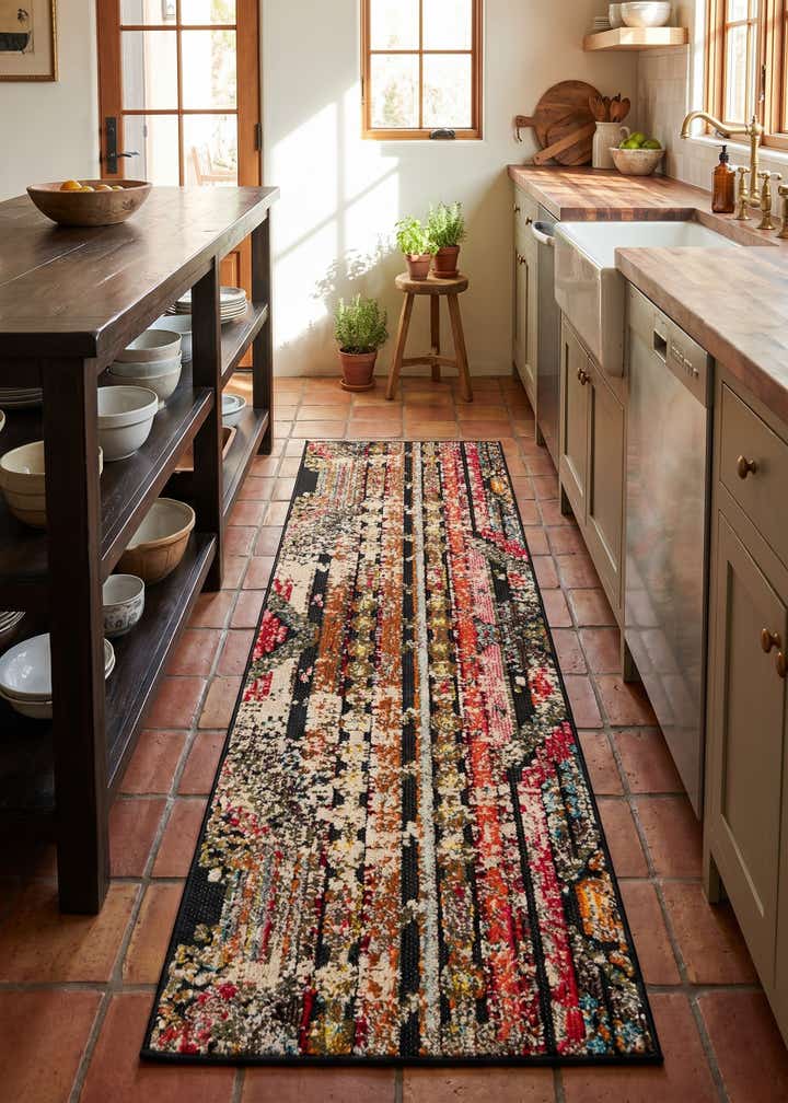 2' x 5' Easy-Clean Casablanca Indoor / Outdoor Runner Rug