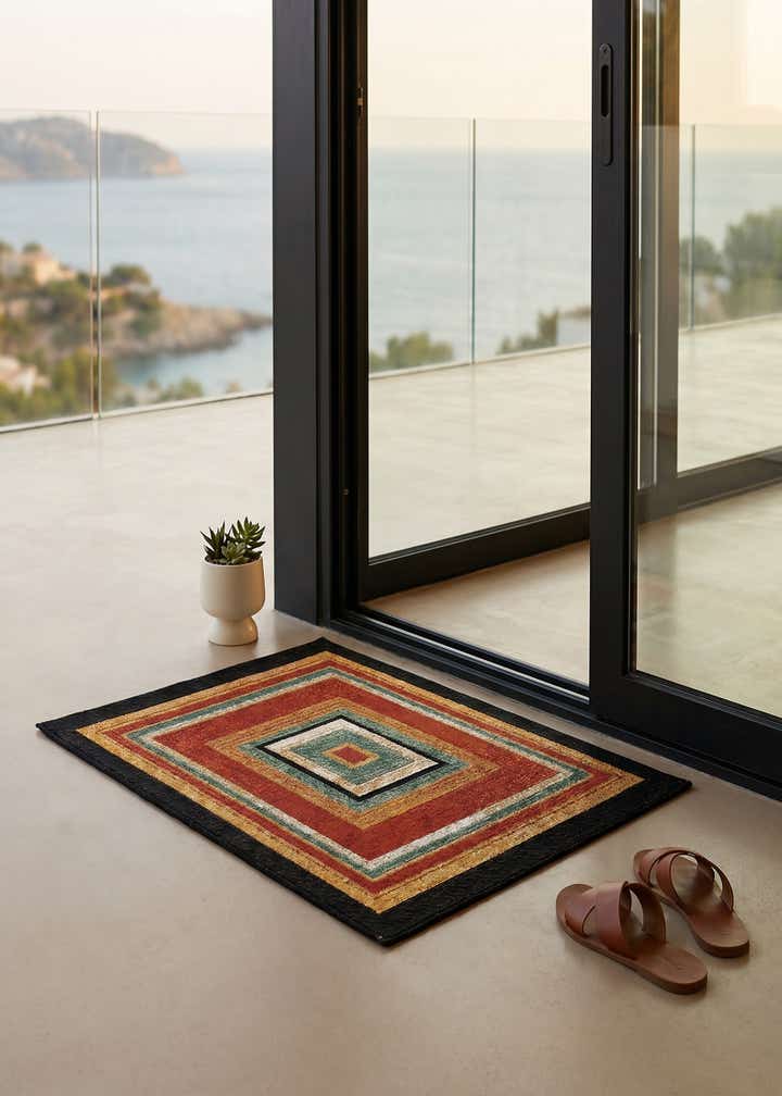 2' x 3' Easy-Clean Modern Indoor / Outdoor Rug