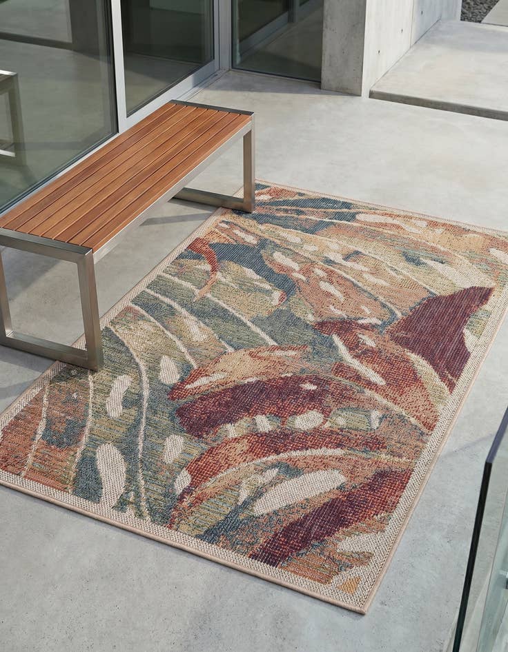 Detail image of 3' 1 x 5' 1 Easy-Clean Baja Indoor / Outdoor Rug