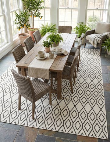 9' x 12' Easy-Clean Jill Zarin Turks and Caicos Indoor / Outdoor Rug