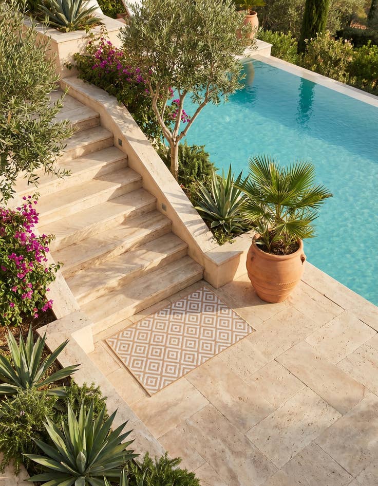 Detail image of 2' x 3' Easy-Clean Jill Zarin Costa Rica Indoor / Outdoor Rug
