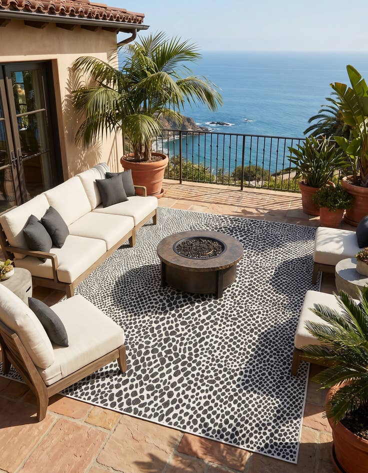 Detail image of 10' x 14' Easy-Clean Jill Zarin Cape Town Indoor / Outdoor Rug