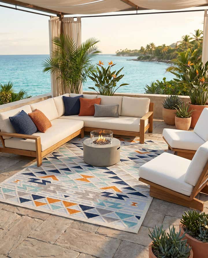 6' x 9' Easy-Clean Aruba Indoor / Outdoor Rug