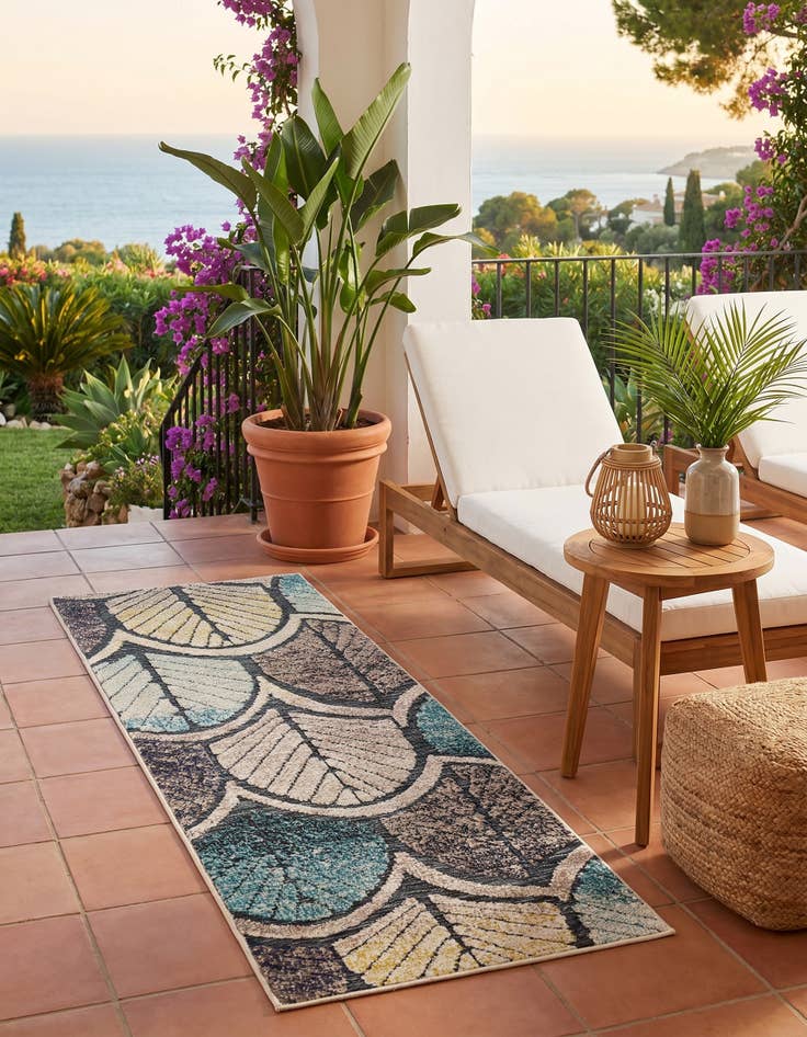 Detail image of 2' x 5' Easy-Clean Casablanca Indoor / Outdoor Runner Rug