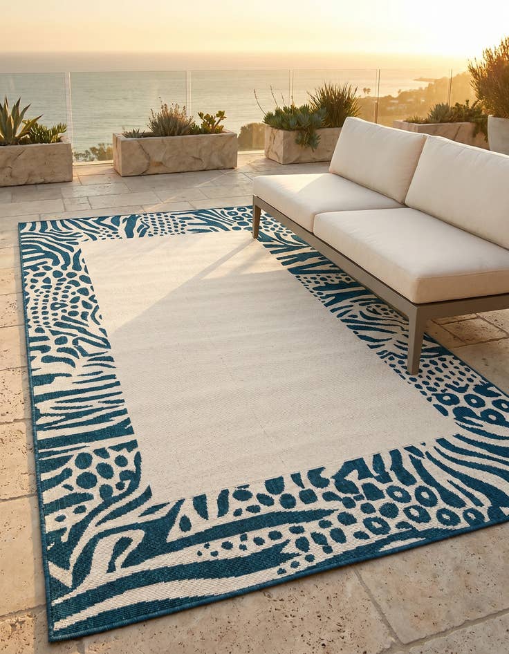 Detail image of 5' x 8' Easy-Clean Safari Indoor / Outdoor Rug