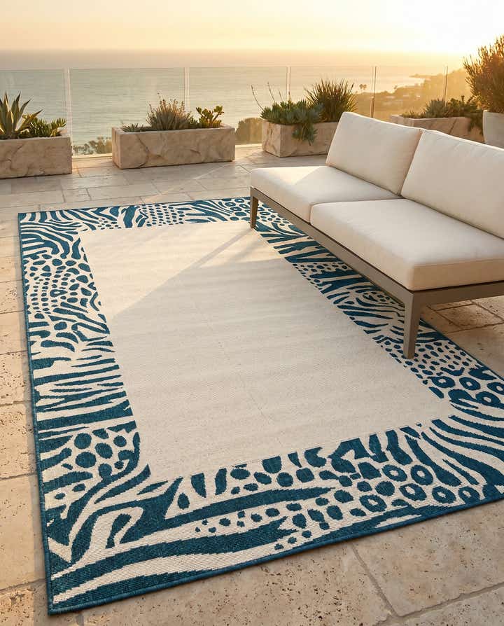 5' x 8' Easy-Clean Safari Indoor / Outdoor Rug