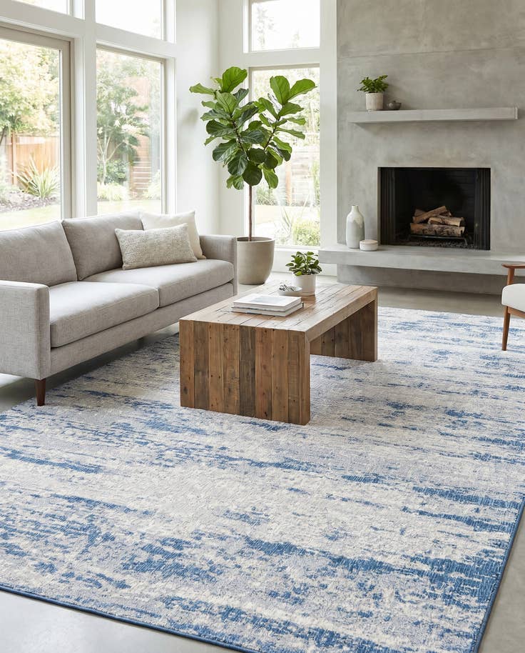 Detail image of 10' x 14' Easy-Clean Modern Indoor / Outdoor Rug