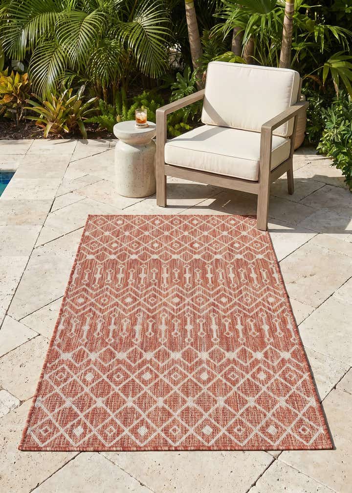 3' x 5' 3 Easy-Clean Lattice Indoor / Outdoor Rug