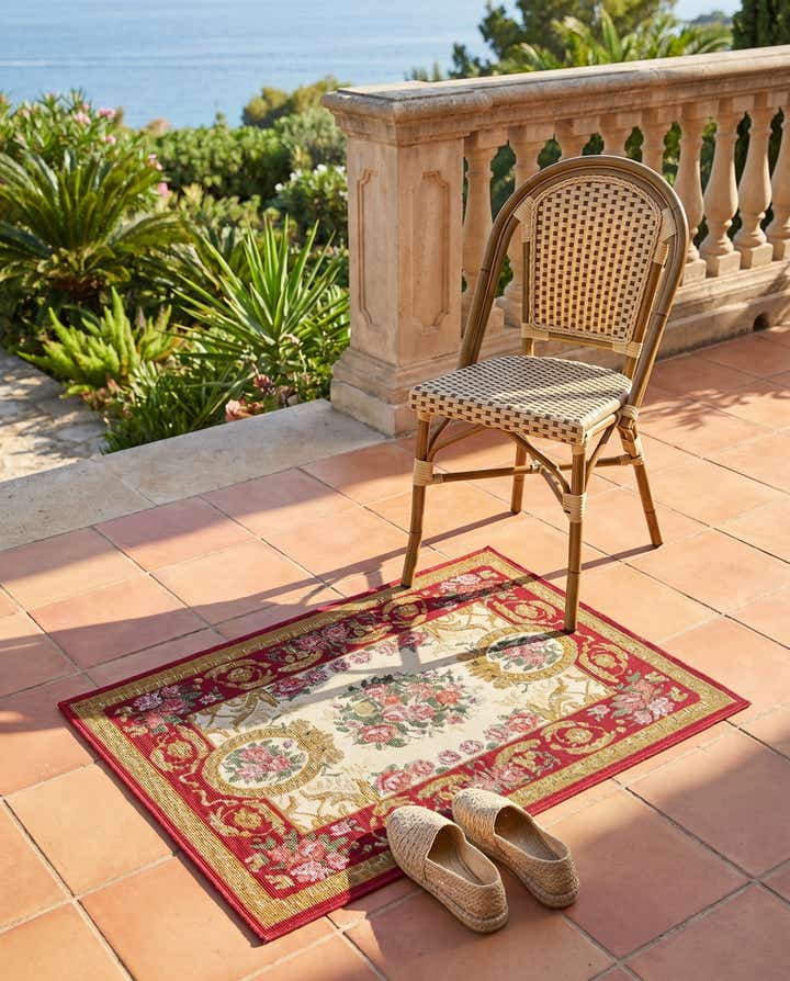 2' x 3' Easy-Clean Traditional Indoor / Outdoor Rug