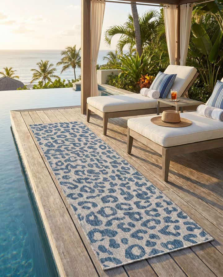 2' x 6' Easy-Clean Safari Indoor / Outdoor Runner Rug