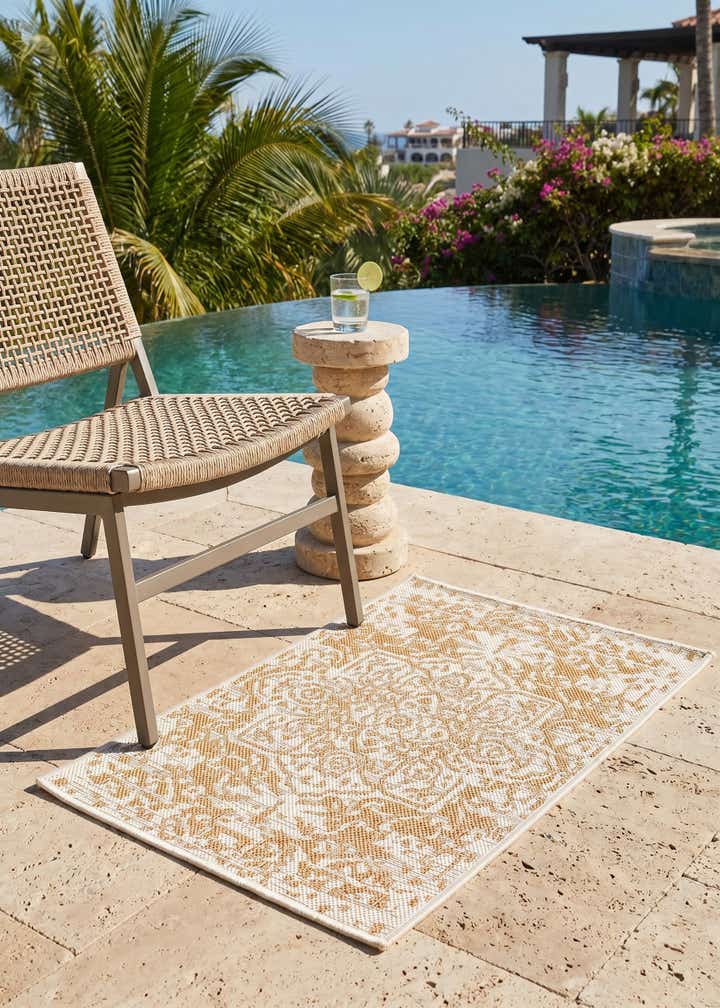 2' x 3' Easy-Clean Jill Zarin Dubai Indoor / Outdoor Rug