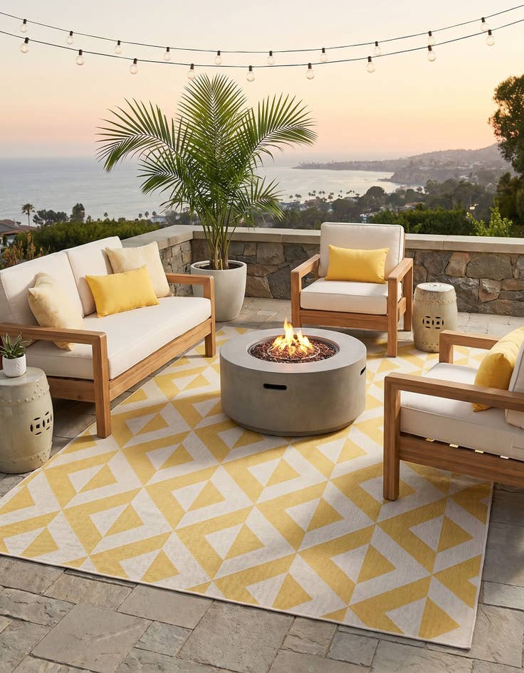 Detail image of 7' x 10' Easy-Clean Jill Zarin Napa Indoor / Outdoor Rug