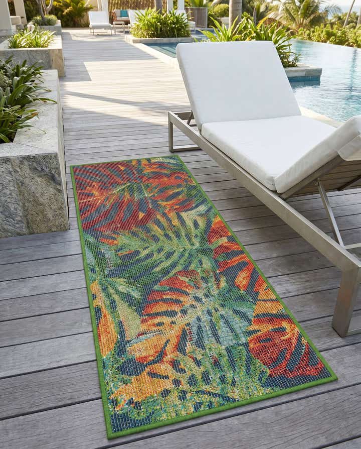 2' x 5' 1 Easy-Clean Baja Indoor / Outdoor Runner Rug