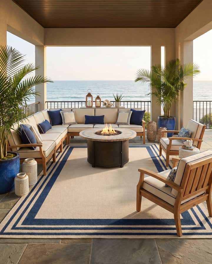 7' 10 x 10' Easy-Clean Aruba Indoor / Outdoor Rug