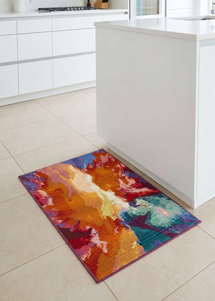 2' x 3' Easy-Clean Modern Indoor / Outdoor Rug