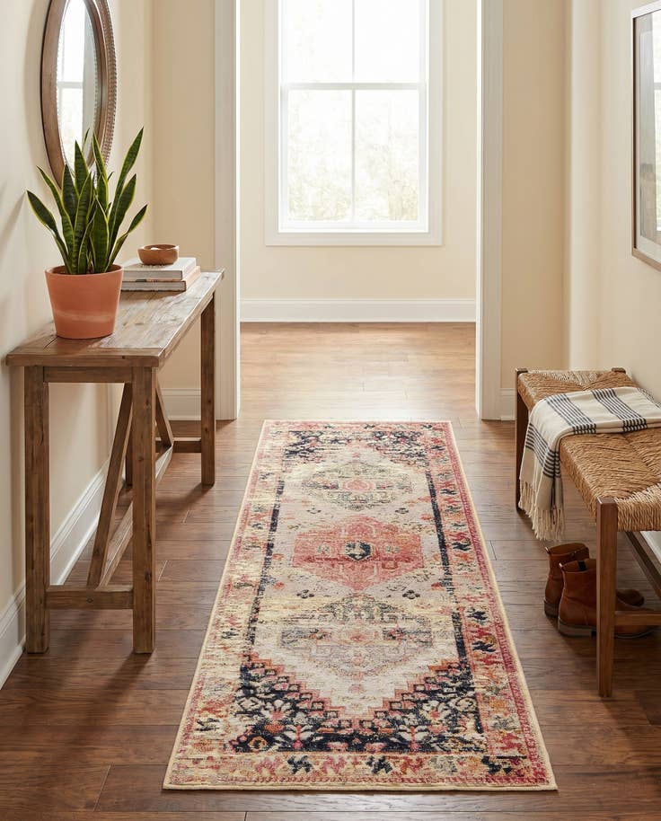 Detail image of 2' x 5' Easy-Clean Traditional Indoor / Outdoor Runner Rug