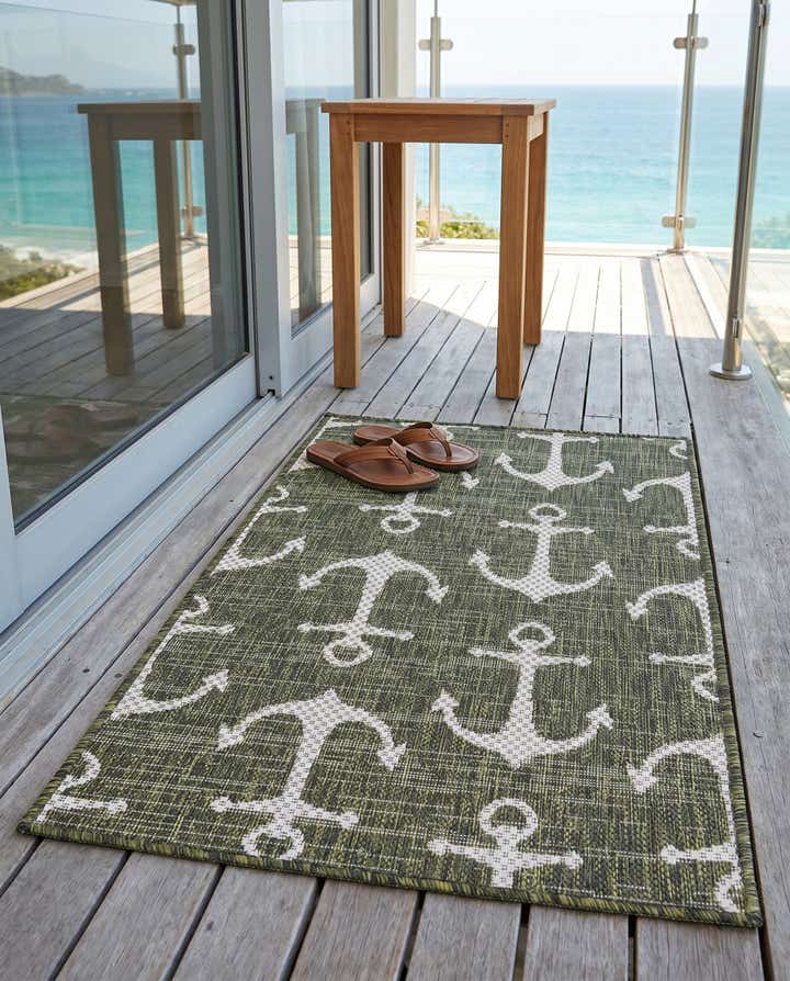 2' x 3' Easy-Clean Coastal Indoor / Outdoor Rug