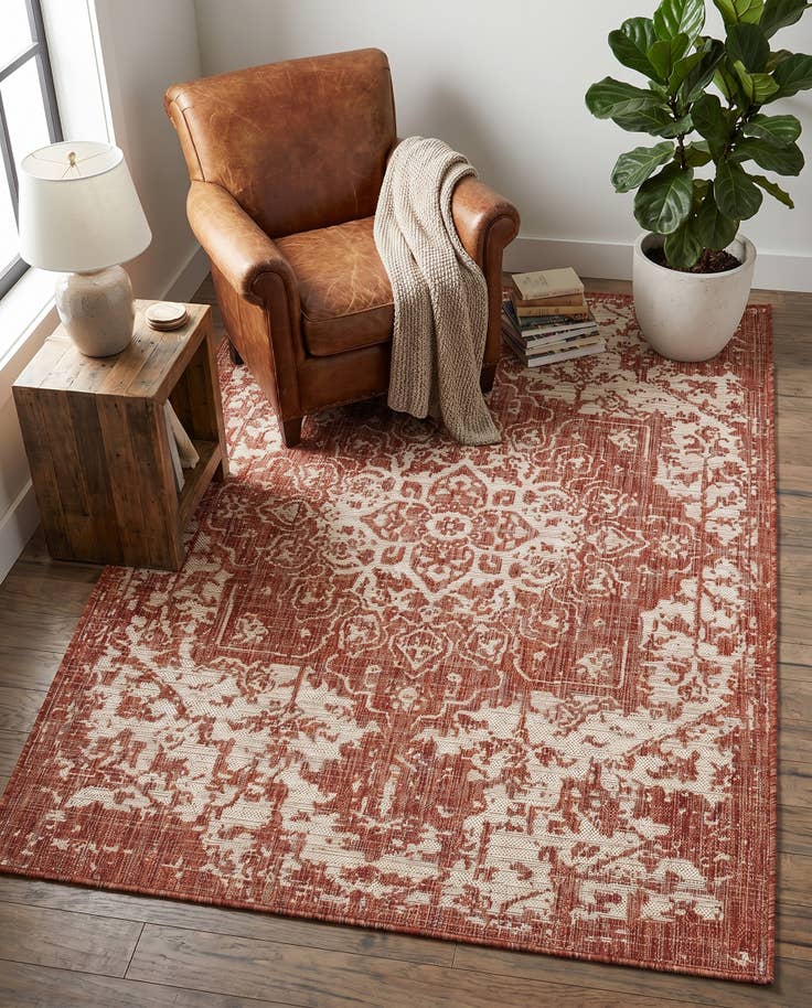 Detail image of 4' x 6' Easy-Clean Jill Zarin Dubai Indoor / Outdoor Rug