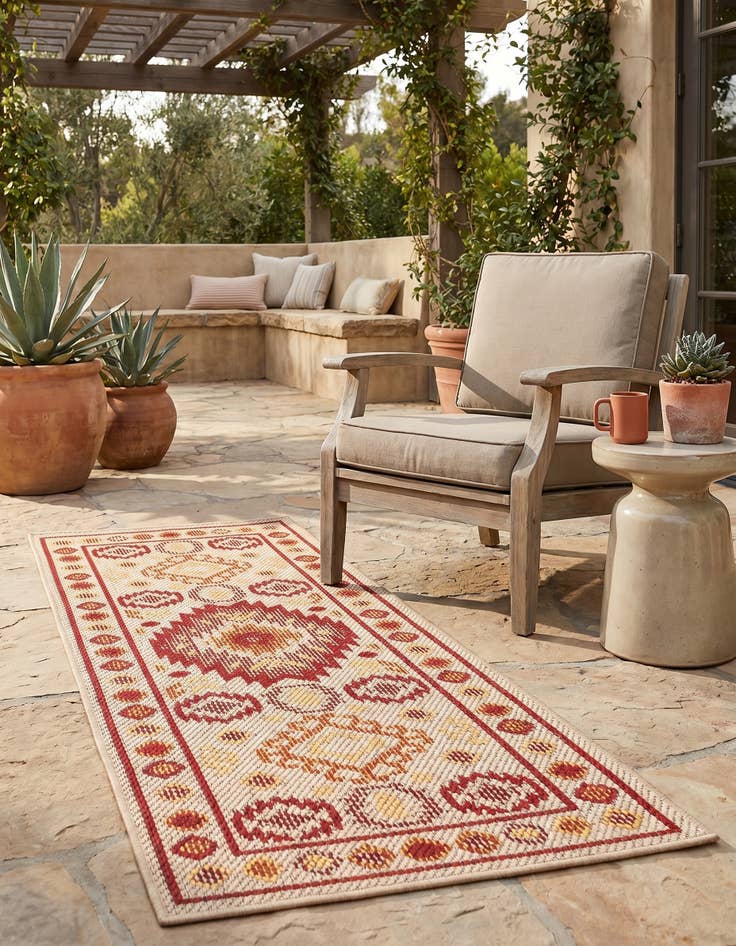 Detail image of 2' x 5' Easy-Clean Baja Indoor / Outdoor Runner Rug