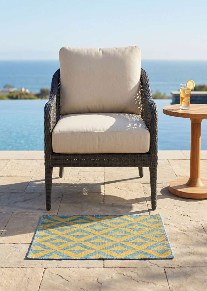 2' x 3' Easy-Clean Jill Zarin Napa Indoor / Outdoor Rug