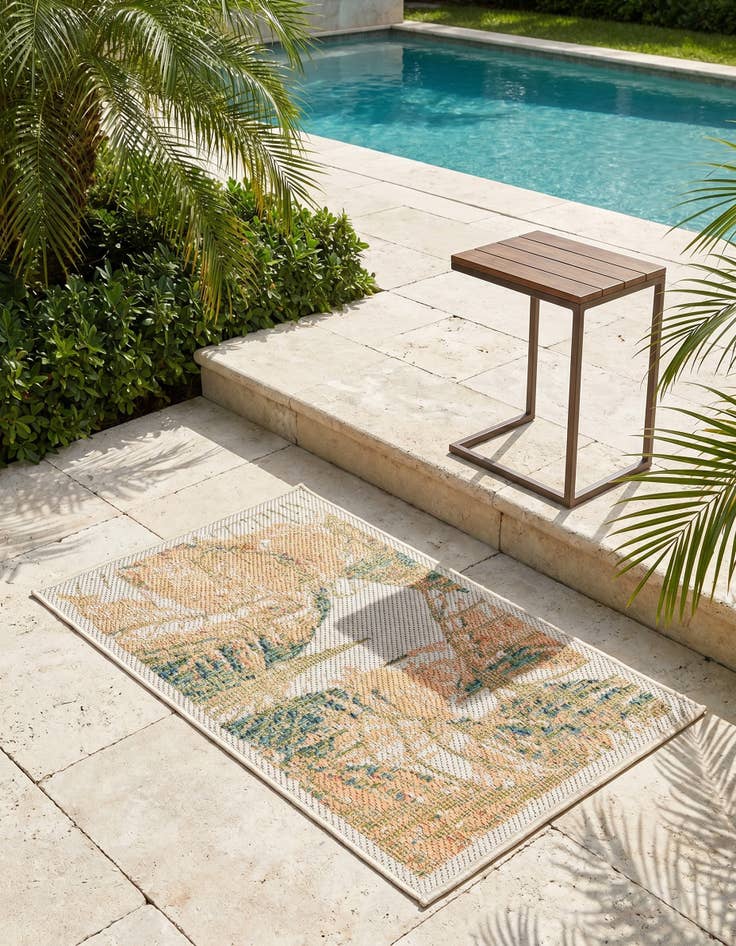 Detail image of 2' x 3' Easy-Clean Baja Indoor / Outdoor Rug