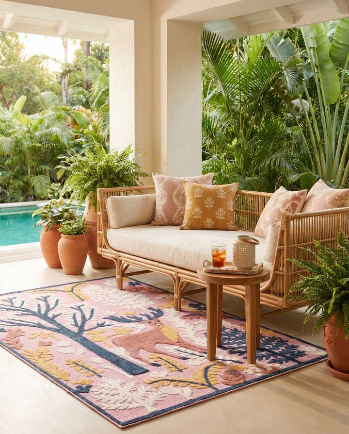5' x 7' 7 Easy-Clean Indoor / Outdoor Rug
