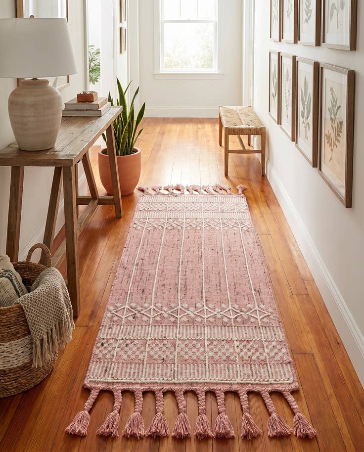 Detail image of 2' 2 x 5' 1 Easy-Clean Eco Bohemian Indoor / Outdoor Runner Rug