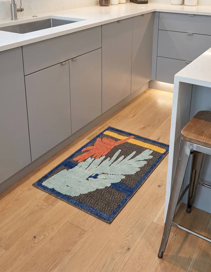 Detail image of 2' x 3' Easy-Clean Belize Indoor / Outdoor Rug